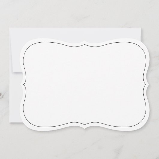 Zwart-wit Elegant Script Weddenschap uitgesteld Save The Date (Achterkant)