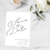 Zwart & Wit Elegant Sla de datum V2 op Save The Date