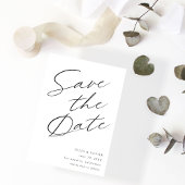 Zwart & Wit Elegant Sla de datum V4 op Save The Date