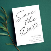 Zwart & Wit Elegant Sla de datum V4 op Save The Date