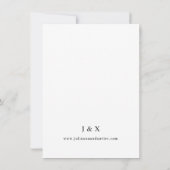 Zwart-wit elegant slaat de datum op save the date (Achterkant)