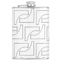 Zwart-wit Elegant Trendy geometrisch patroon