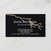 Zwart-wit, elegant Visitekaartje (Achterkant)