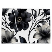 Zwart-wit  elegant vrijgezellenfeest groot cadeauzakje (Achterkant)