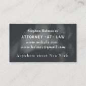 Zwart-wit elegante logo minimalist visitekaartje (Achterkant)