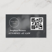 Zwart-wit elegante logo minimalist visitekaartje (Voorkant)