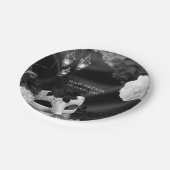 Zwart & Wit Elegante Masquerade Party Borden Papieren Bordje (Gekanteld)