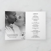 Zwart-wit Elegante Moderne Bruiloft Programma (Binnen)