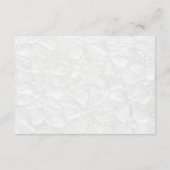 Zwart-wit Elegante Trouwdetails Informatiekaartje (Achterkant)