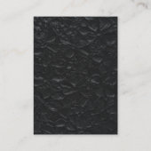 Zwart & Wit Elegante Trouwdetails Informatiekaartje (Achterkant)