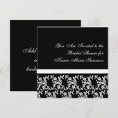 Zwart-wit elegantie kaart (Voorkant / Achterkant)