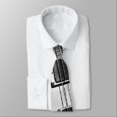 Zwart-wit elektrisch gitaarmuziekStropdas Stropdas (Gebonden)