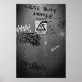 Zwart-wit elektrische kast België Poster (Voorkant)