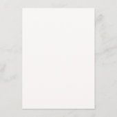 Zwart & Wit Ellegant Minimaal Huwelijksdrankmenu Menu (Achterkant)