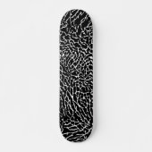 Zwart-wit ellephant afdrukken persoonlijk skateboard (Voorkant)