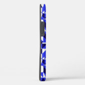 Zwart Wit en Blauw Geometrische vormen Case-Mate iPhone Case (Achterkant / Rechts)
