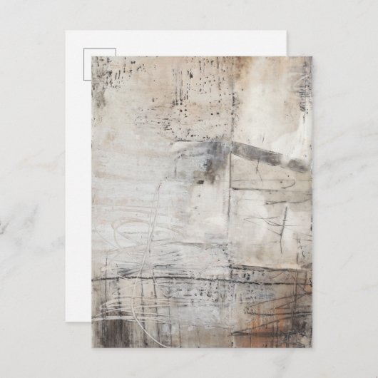 Zwart wit en Bronze Briefkaart (Voorkant / Achterkant)