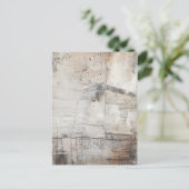 Zwart wit en Bronze Briefkaart (Staand voorkant)