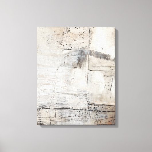 Zwart wit en Bronze Canvas Afdruk (Voorkant)