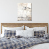 Zwart wit en Bronze Canvas Afdruk (Insitu (Slaapkamer))