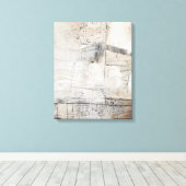 Zwart wit en Bronze Canvas Afdruk (Insitu (Houten vloer))