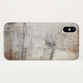 Zwart wit en Bronze Case-Mate iPhone Case (Achterkant (horizontaal))