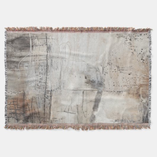 Zwart wit en Bronze Deken (Voorkant)