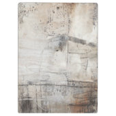 Zwart wit en Bronze Klembord (Achterkant)