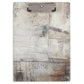 Zwart wit en Bronze Klembord (Voorkant)