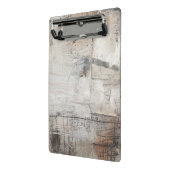 Zwart wit en Bronze Mini Klembord (Angled2)