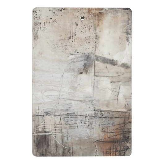 Zwart wit en Bronze Mini Klembord (Achterkant)