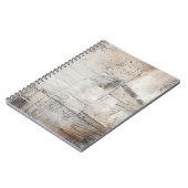 Zwart wit en Bronze Notitieboek (Linkerzijde)