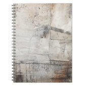 Zwart wit en Bronze Notitieboek (Voorkant)