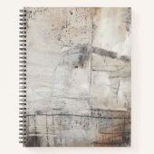 Zwart wit en Bronze Notitieboek (Voorkant)