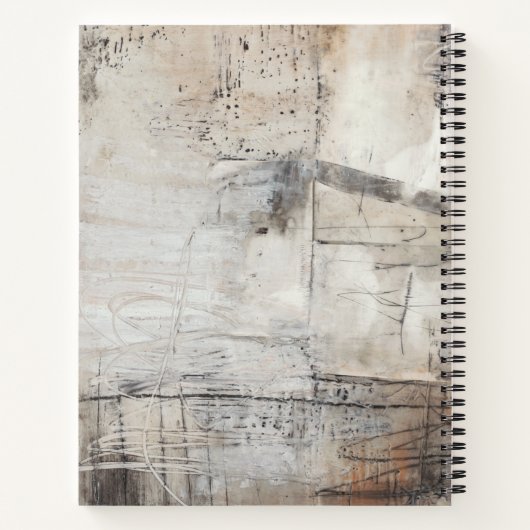 Zwart wit en Bronze Notitieboek (Achterkant)