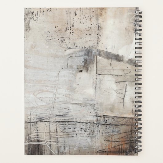 Zwart wit en Bronze Planner (Achterkant)