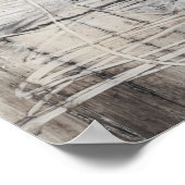 Zwart wit en Bronze Poster (Hoek)