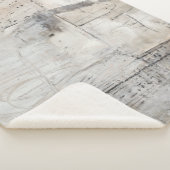 Zwart wit en Bronze Sherpa Deken (3/4)