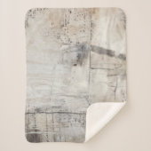 Zwart wit en Bronze Sherpa Deken (Voorkant)