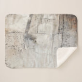 Zwart wit en Bronze Sherpa Deken (Voorkant (horizontaal))