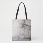 Zwart wit en Bronze Tote Bag (Voorkant)