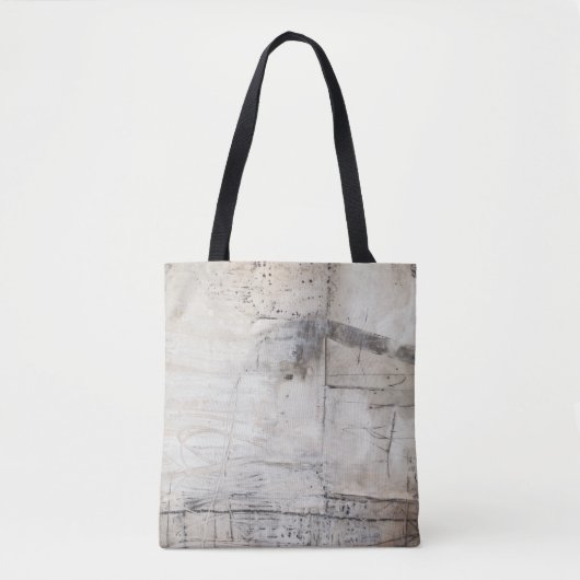 Zwart wit en Bronze Tote Bag (Voorkant)
