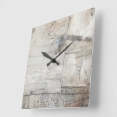 Zwart wit en Bronze Vierkante Klok (Hoek)