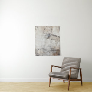 Zwart wit en Bronze Wandkleed