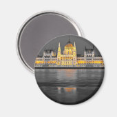 Zwart, wit en geel boedapest licht magneet (Voorkant / Achterkant)