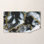 Zwart, wit en Gold Bath-handdoekset | Chic | Bad Handdoek (Handdoek)