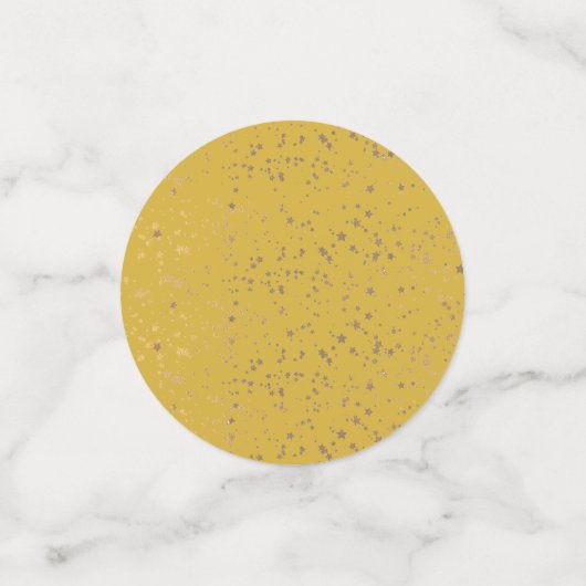 Zwart wit en goud esthetisch confetti (Kleine voorkant)