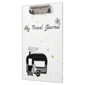 Zwart wit en goud met een camper klembord (Links)