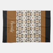 Zwart wit en goud theedoek (Horizontaal)