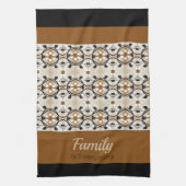 Zwart wit en goud theedoek (Verticaal)